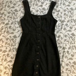 Button-down denim dress